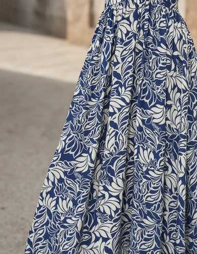 Vestido Hombros Descubiertos Estampado Floral  Vd 97