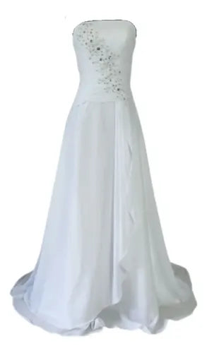 Vestido De Novia Strapless Corset Nm 01