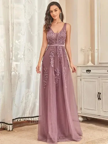 Vestido Fiesta Largo Matrimonio Graduación Dama Honor Ep 195