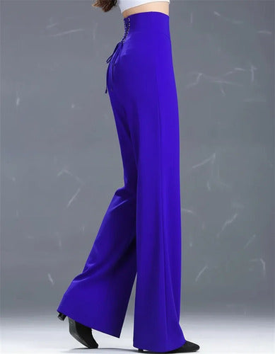 Pantalones De Baile Latino Para Mujer, De Pierna Ancha Pt 13
