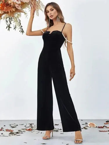 Entero Jumpsuit Mono Negro Fiesta  El 67