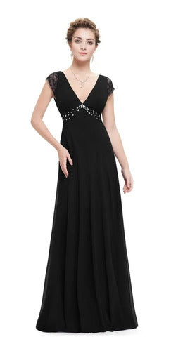 Vestido Fiesta Largo Gasa Ep 64