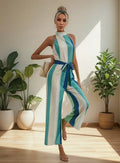 Entero Jumpsuit Mono Pierna Ancha El 132 Verde S