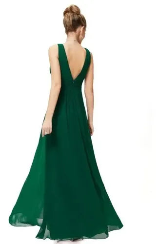 Vestido Fiesta Largo Gasa Varios Colores Ep 46