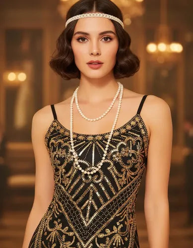 Vestido De Baile Retro Gatsby, Años 20 Charleston  Va 630