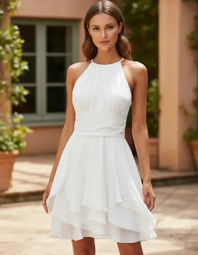 Vestido Corto Delpilar Va 412 Mujer Azul Oscuro