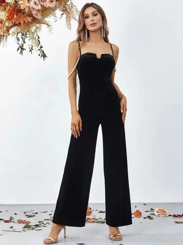 Entero Jumpsuit Mono Negro Fiesta  El 67