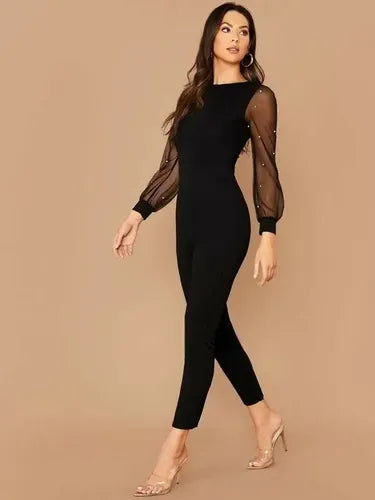 Entero Jumpsuit Mono Negro Fiesta  El 54