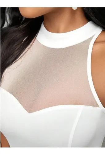 Entero Novia Jumpsuit Mono Fiesta Faldón  El 64 Blanco S