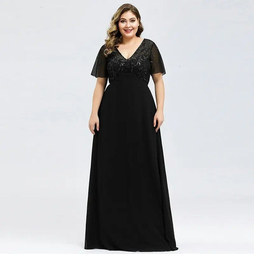 Vestido Fiesta Largo Graduación Gala Talla Grande Ep 129