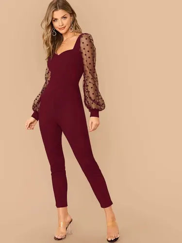 Entero Jumpsuit Mono Mameluco Con Mangas Fiesta  El 80