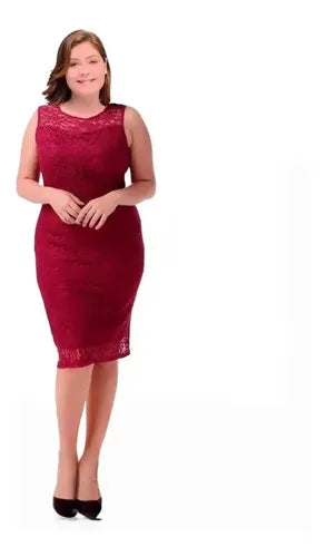 Vestido Negro De Encajes Vg 05