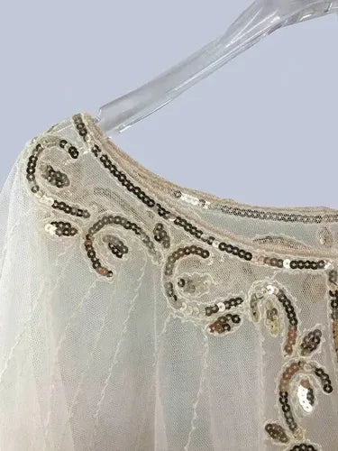Bolero Fiesta Chal  Lentejuelas Capa De Fiesta Accesorio P16