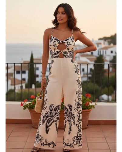 Entero Jumpsuit Estampado Mono Paisley Retro Bohemio El 173