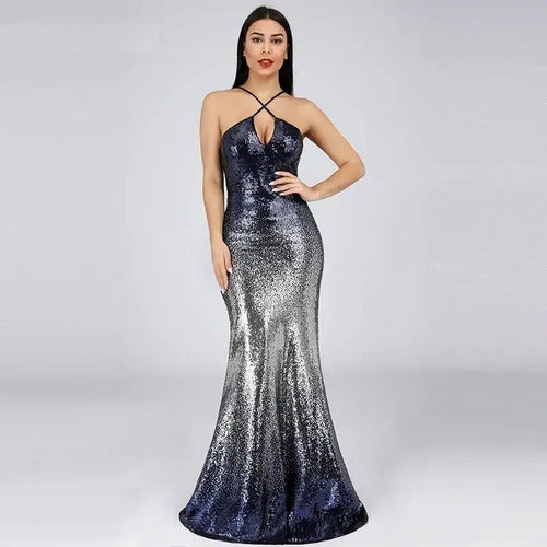 Vestidos Fiesta Gala Lentejuelas Ep 181 Azul 8