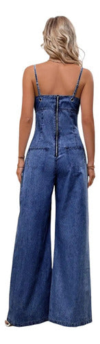 Entero Jumpsuit Mono Mezclilla Jeans Denim El 224