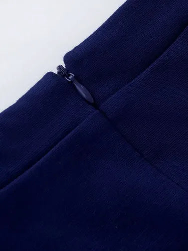 Vestido Ajustado Oficina Cóctel Bodycon Peplum Fiesta Va 594 Azul L