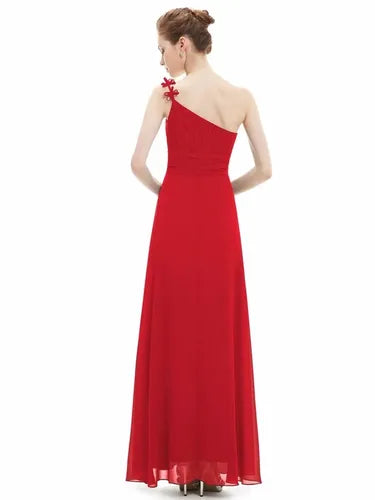 Vestido Fiesta Largo Gasa Rojo Ep 61 Rojo 12