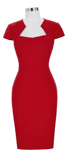 Vestido Rojo Azul Negro Bodycon Fiesta Manguita Va 251