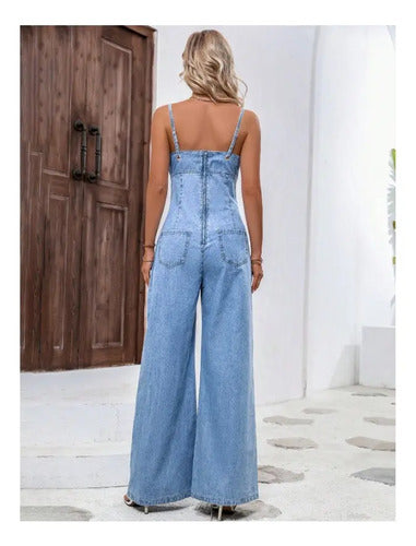 Entero Jumpsuit Mono Mezclilla Jeans Denim El 237