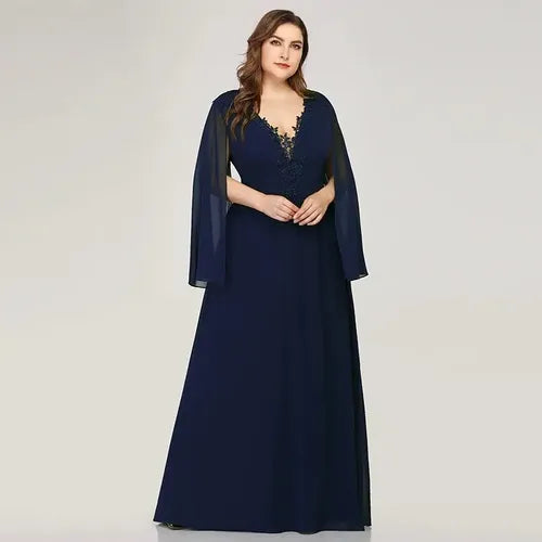 Vestido Fiesta Largo Matrimonio Talla Grande Ep 184