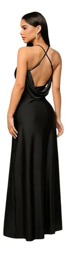 Vestido Dama De Honor Espalda Descubierta Fiesta Va 624