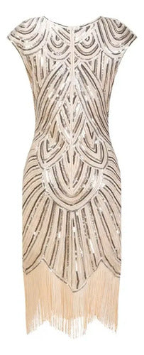 Vestido De Baile Retro Gatsby, Años 20 Charleston  Va 617