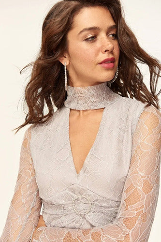 Vestido De Fiesta Boda Matrimonio Corto Td 12 Gris Claro 40