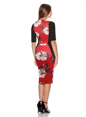 Vestido Negro Ajustado Con Mangas Bodycon Va 240