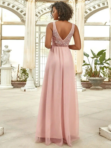 Vestido Fiesta Largo Matrimonio Graduación Dama Honor Ep 195