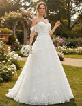 Vestido De Novia Sin Hombros Elegante Romántico Ns 18 Blanco M