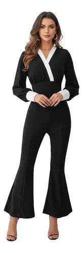 Entero Jumpsuit Mono Fiesta Enterito  El 216 Negro S