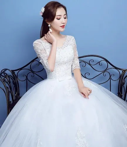 Vestido Novia Marfil Princesa Corset Delpilar Nf 06