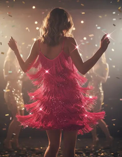 Vestido con lentejuelas de fiesta - vista 27