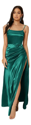 Vestido Largo Mujer Fiesta Graduación Espalda Va 612