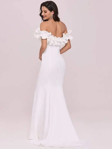 Vestido Novia Blanco Largo Sirena Ne 22