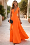 Vestido Largo Fiesta Escote V Mujer Va 640