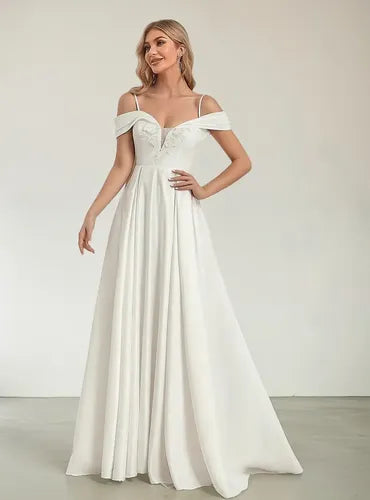 Vestido Novia Marfil Satén Delpilar Ne 25