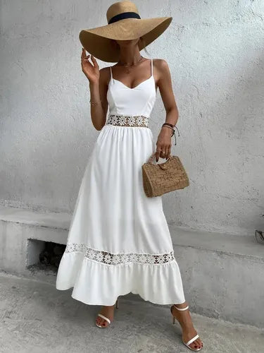 Vestido De Tirantes Bohemio Forrado  Va 555