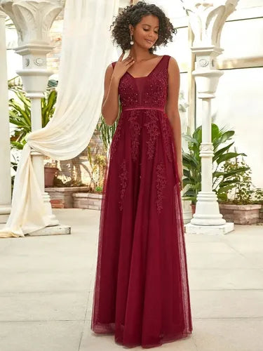 Vestido Fiesta Largo Matrimonio Graduación Dama Honor Ep 195