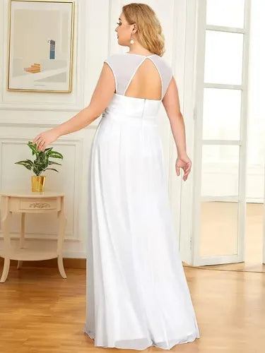 Vestidos Fiesta Gasa Novia Gala Talla Grande Ep 67