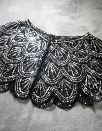 Bolero Fiesta Chal  Lentejuelas Capa De Fiesta Accesorio P02