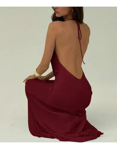 Vestido Cóctel Ajustado Fiesta Para Mujer Delpilar Va 539 Burdeo S