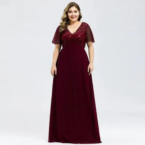 Vestido Fiesta Largo Graduación Gala Talla Grande Ep 129