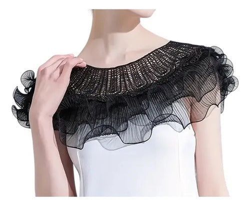 Capita Bolero Tapado Chal Capa Fiesta Bb 25 Negro Unica
