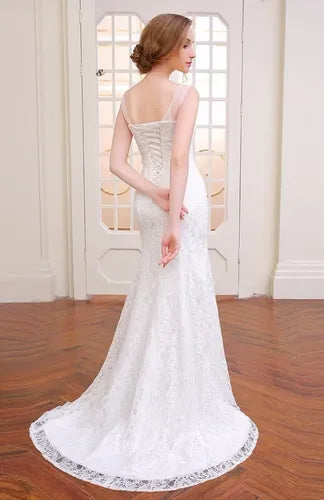 Vestido Adulto Mujer De Novia Encaje Sirena Np 02