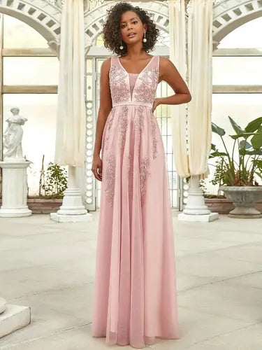 Vestido Fiesta Largo Matrimonio Graduación Dama Honor Ep 195