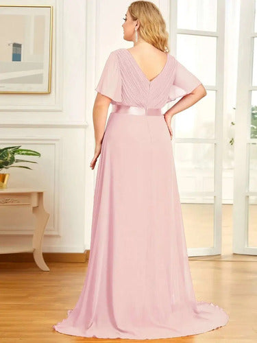 Vestido Fiesta Largo Graduación Talla Grande Ep 16
