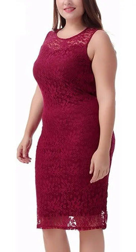 Vestido Negro De Encajes Vg 05