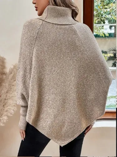 Ruana Poncho Tejido Chal De Punto Tapado Mujer Bb 32